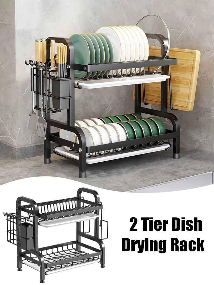 2 Tier Multifunctional Bowl Rack-AG00005474