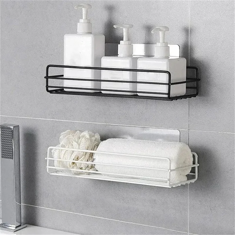 Self Adhesive Metal Bathroom Rack-AG00002822