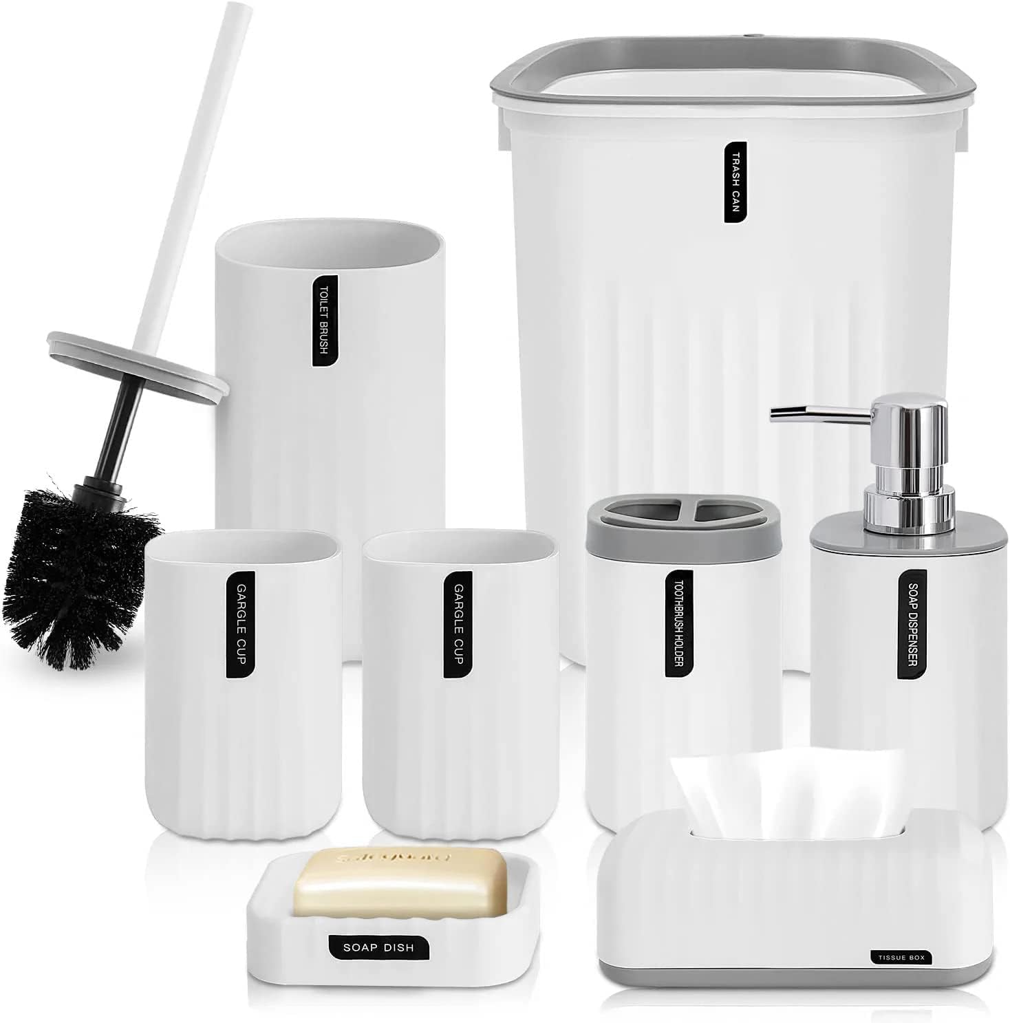 8 Pcs Bathroom Accessories Set-AG00005805