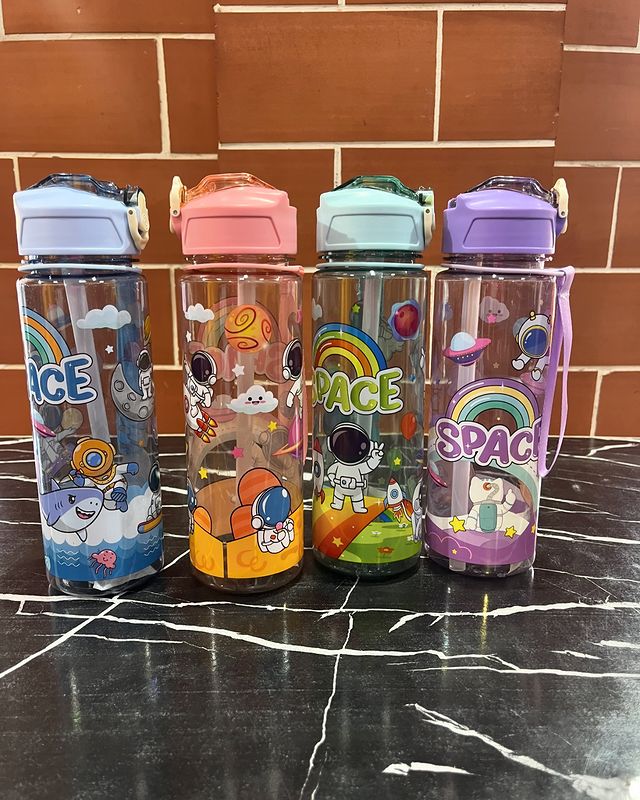Transparent Space Man Water Bottle-AG00005030