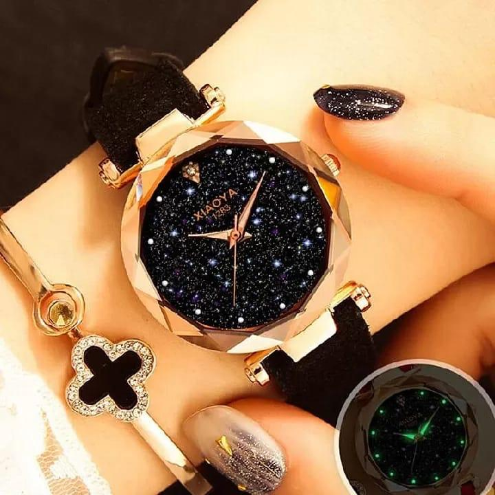 Ladies Luminious Fashion Starr Sky watches-AG00001276
