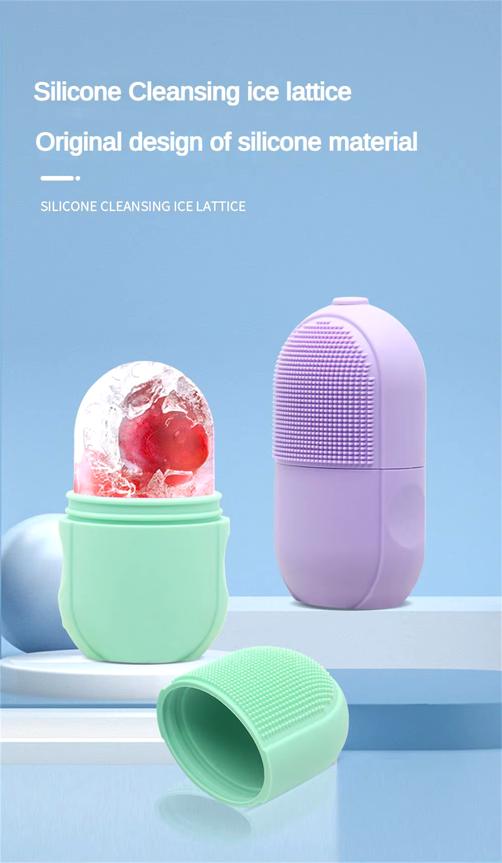 Silicone Ice Facial Roller - Large-AG00005160