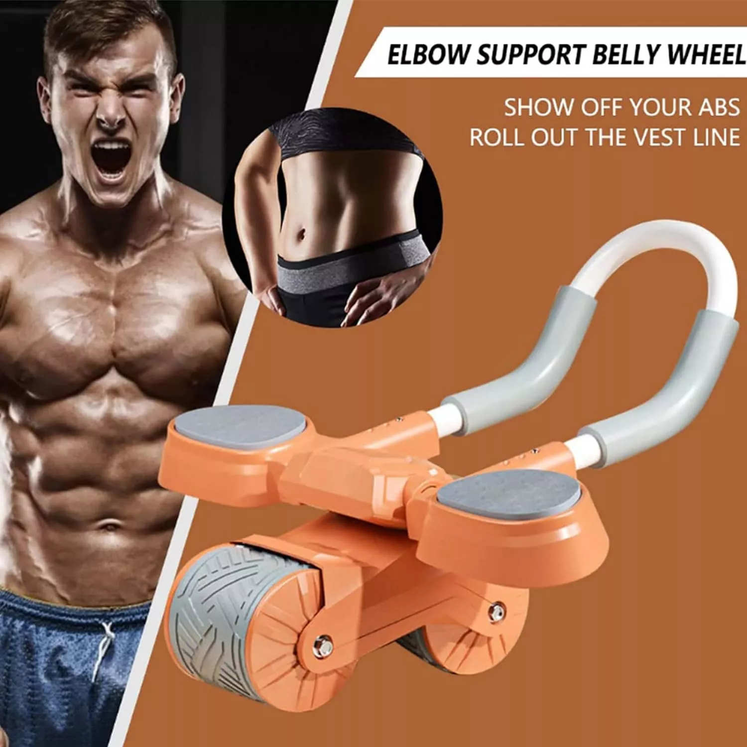2 In 1 Abdominal Wheel With Timer-AG00003302