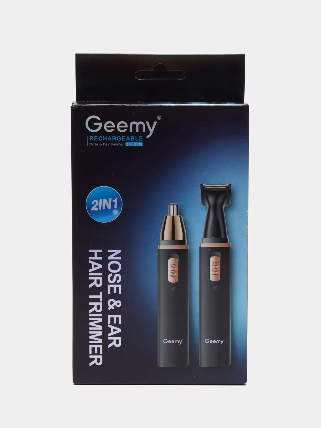 Geemy 3138 Rechargeable 2 In1 Nose & Ear Hair Trimmer-AG00004640