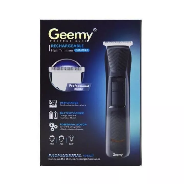 Geemy GM-6628 Professional Rechargeable Hair trimmer-AG00005136