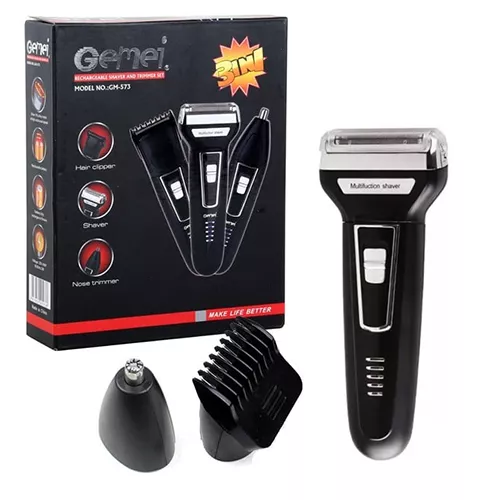 Geemy 3 In 1 Rechargeable Shaver and Trimmer - GM-573-AG00005215