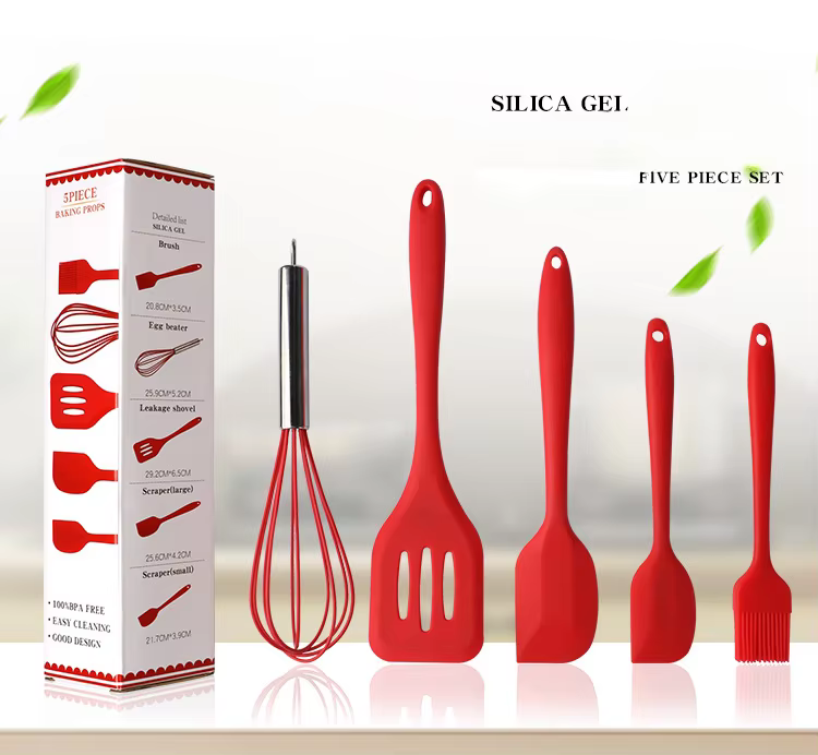 5 Pcs Silicone Kitchenware Set-AG00004582