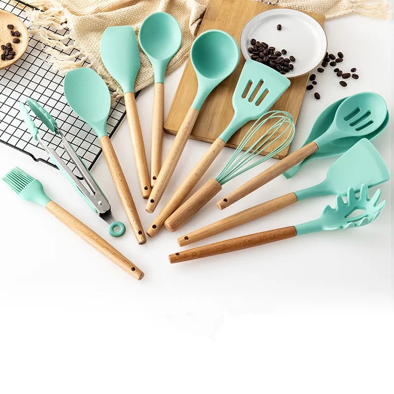 12 Pcs Silicone Kitchen Tool Set-AG00001889