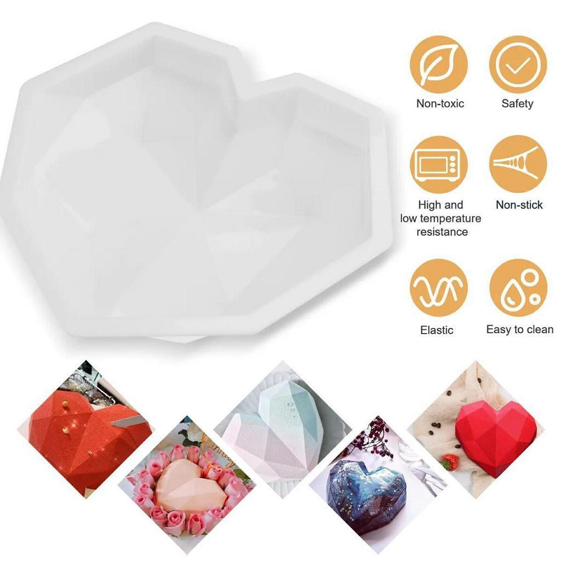 Heart Shape Silicone Cake Mold-AG00002715
