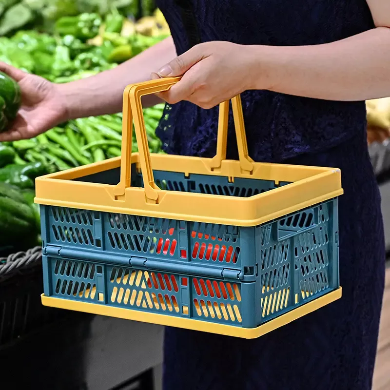 Plastic Foldable Storage Basket-AG00005438