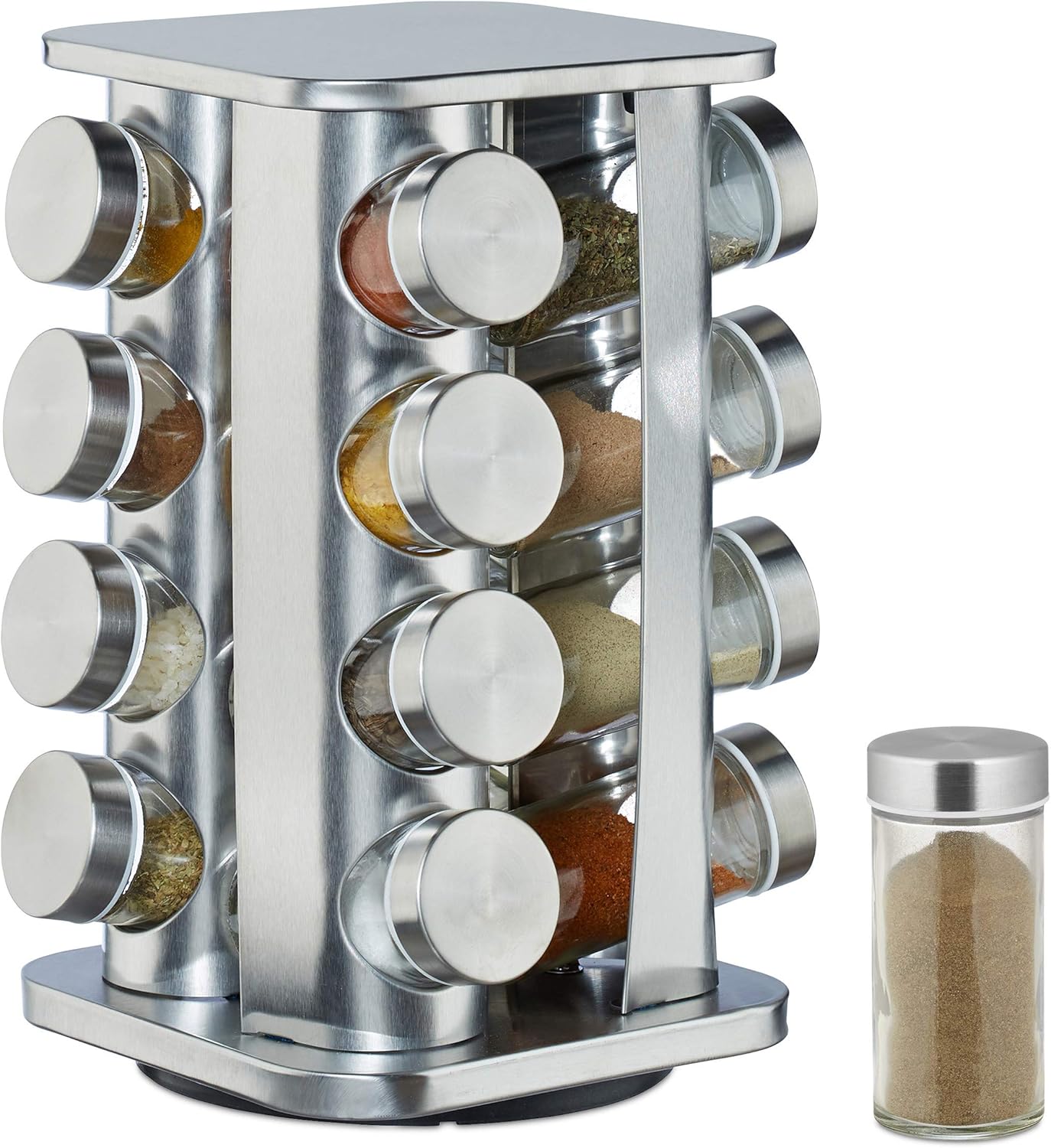 16 Jar Steel Spice Rack-AG00005473