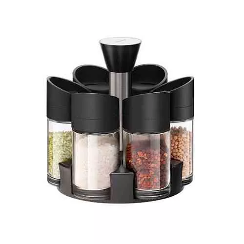 6 Bottles Rotatable Spice Rack-AG00002988