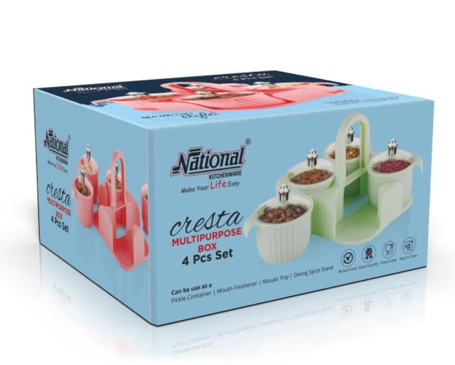 Marvella 4 In 1 Dry Fruit Box-AG00005852