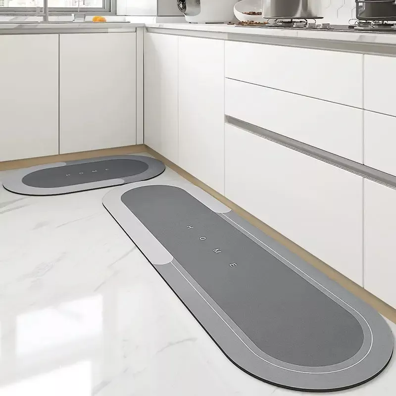 2 Pcs Super Absorbent ROUND Floor Mat-AG00004073