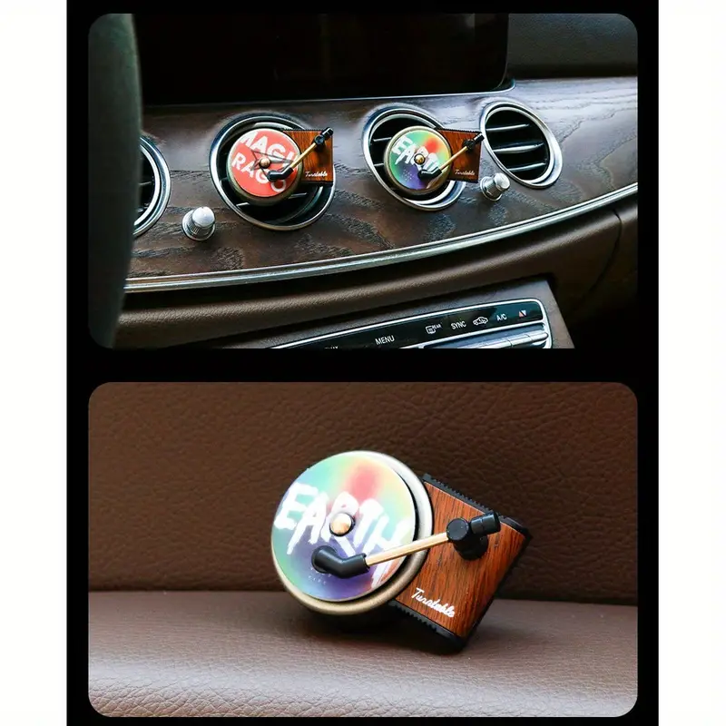 Vintage Record Player Style Car Air Freshener-AG00004882