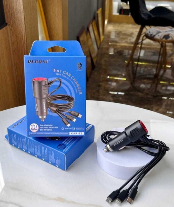 RECRSI 3 In 1 Car Charger - E3-AG00005782