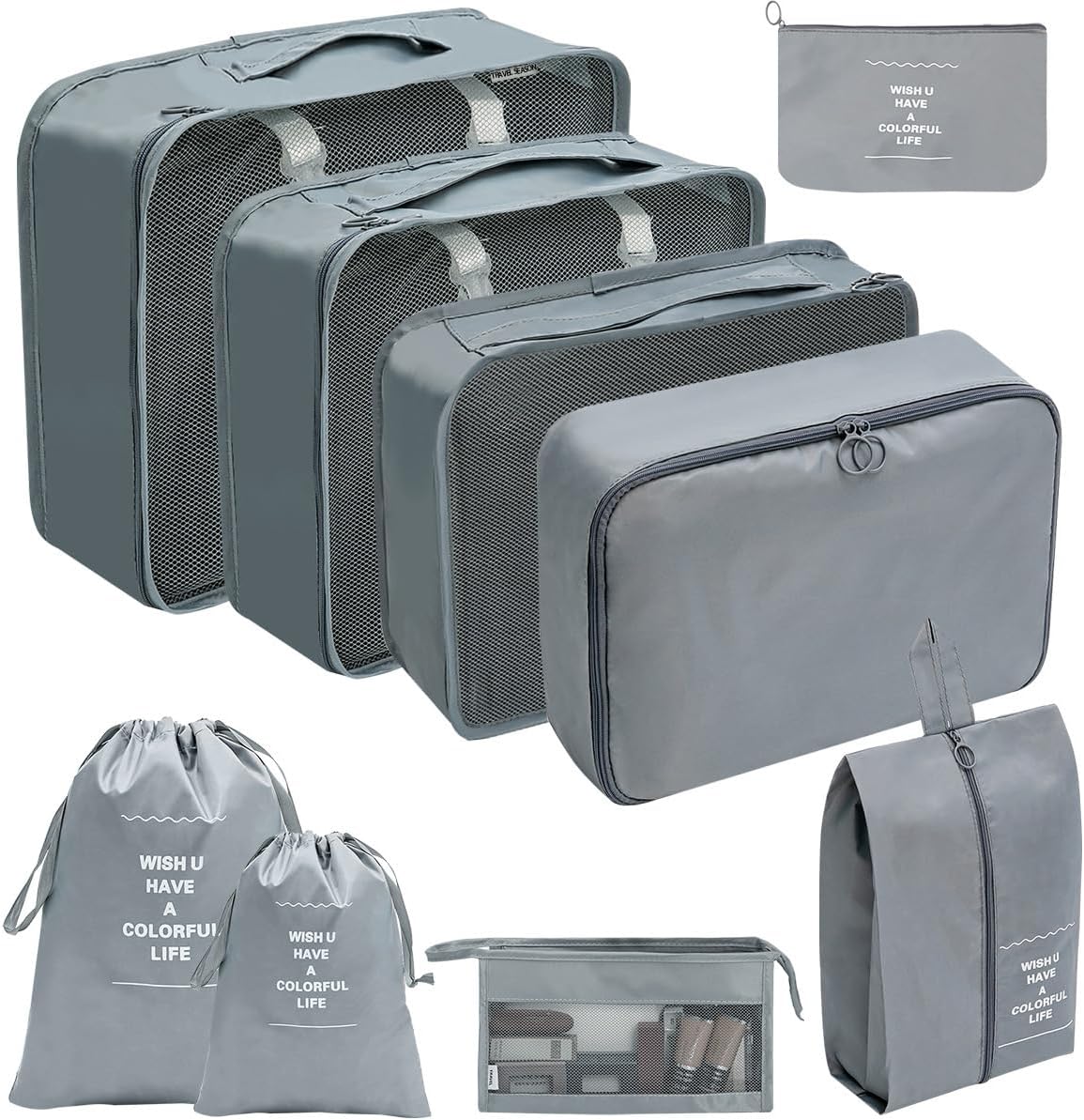 7 Pcs Luggage Packing Organizers-AG00002683