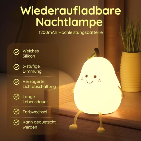 Cute Baby Pear Night Lamp - AG00005879 - Image 4