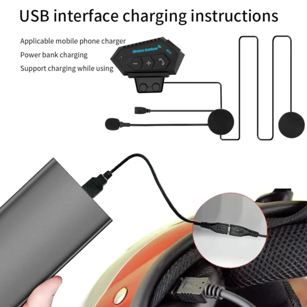 BT12 Bluetooth Motorcycle Helmet Headset - AG00006024 - Image 2