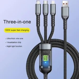100W 3 In 1 Fast Charging Cable - AG00004645