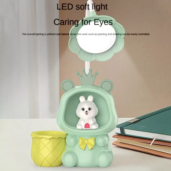 Space Rabbit Led Table Lamp With Pencil Holder - AG00004523 - Image 2