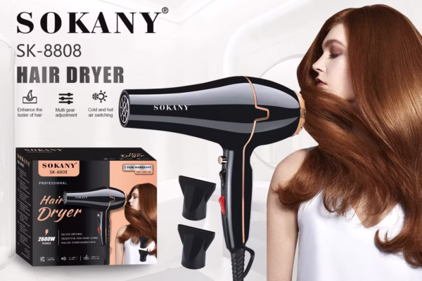 Sokany 2600W Hair Dryer  - AG00006212 - Image 2