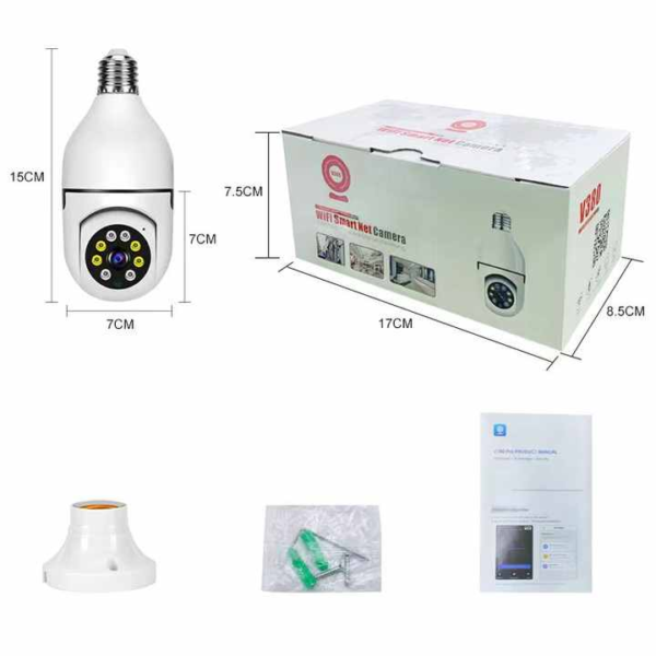 360 Rotation Smart Wi-Fi IP Camera - V380 - AG00006238 - Image 3