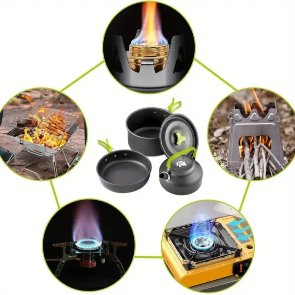 Aluminum Camping Cookware Set - AG00006231 - Image 3