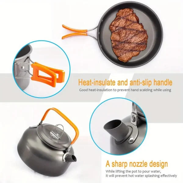 Aluminum Camping Cookware Set - AG00006231 - Image 2