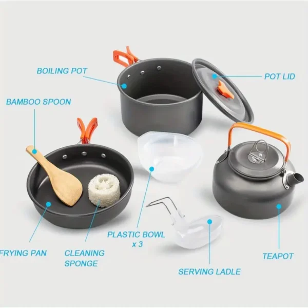 Aluminum Camping Cookware Set - AG00006231 - Image 5